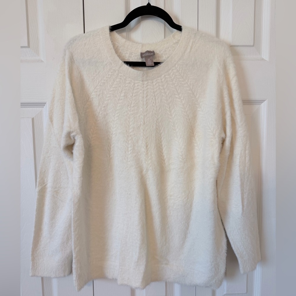 Chicos White Pullover Sweater Size 2